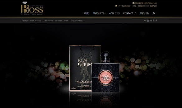boss perfumes website